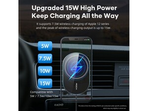 شارژر وایرلس مگنتی داخل خودرو راک Rock W36 Apple Magnetic Car Charger