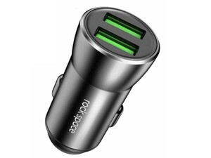 شارژر فندکی فست شارژ ماشین دو پورت راک H8