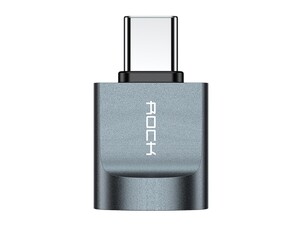 مبدل یو اس بی 3.0 به تایپ سی راک ROCK USB AF to Type-C 3.0 Adapter دارای وزن کم