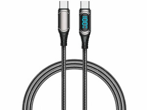 کابل شارژ تایپ سی به تایپ سی 100 وات 1.2 متری رسی Recci RTC-P21CC type-C to type-C charger Cable