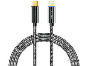 کابل  شارژ تایپ سی به لایتنینگ یک متری رسی Recci RS03CL USB-C to Lightning