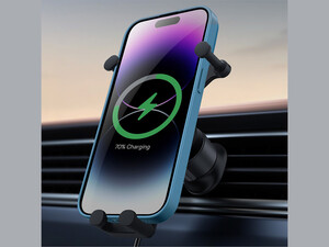 هولدر و شارژر بی سیم داخل خودرو 15 وات بیسوس Baseus Stable Gravitational Wireless Charging Car Mount Pro 15W BS-CM014 SUWX030001