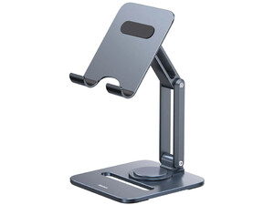 پایه نگهدارنده تبلت بیسوس Baseus Desktop Biaxial Foldable Metal Tablet Stand Rotatable Version Space Grey BS-HP006A B10431801811-00