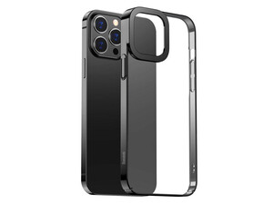 قاب محافظ شفاف آیفون 13 پرومکس بیسوس Baseus Case Transparent Electroplating Cover iPhone 13 Pro Max ARMC000512