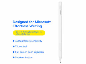 قلم لمسی مایکروسافت بیسوس (نسخه فعال) Baseus SXBC070002 Microsoft Smooth Capacitive Writing Stylus