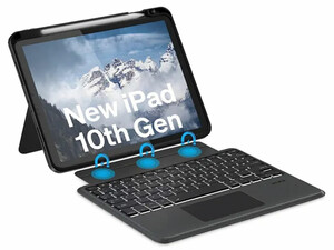 کاور کیبورددار مگنتی آیپد 10 اینچ کوتتسی Coteetci Magnetice Sphit Keyboard Lither Case Ipad 10 64011