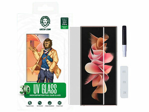 محافظ صفحه نمایش شیشه ای یو وی سامسونگ S23 اولترا گرین Green Samsung S23 Ultra 3D UV Glass