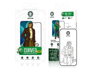 محافظ صفحه نمایش شیشه ای آیفون 14 پرو مکس گرین Green iPhone 14 Pro Max 3D Curved Pro Glass