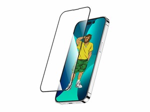 محافظ صفحه نمایش شیشه ای آیفون 14 پرو مکس گرین Green iphone 14 Pro Max 3D Silicone+ Full Curved &amp; HD Glass