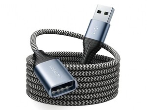 کابل افزایش طول یو اس بی جویروم Joyroom USB2.0 extension cable 2m gray S-2030N13