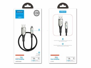 کابل شارژ سریع و انتقال داده میکرو یو اس بی جویروم Joyroom S-M411 Sharp Micro USB Cable 1.2m