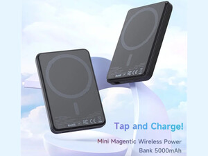 شارژر همراه وایرلس مغناطیسی 15 وات 5000 مک دودو Mcdodo MC-395 Mini Magnetic 15W Fast Charge Power Bank 5000mAh