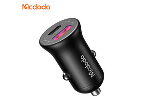 شارژر فندکی فست شارژ ماشین تایپ سی 45 وات مک دودو CC2680