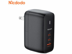 شارژر دیواری دیواری تایپ سی و یو اس بی 65 وات همراه با کابل دو سر تایپ سی مک دودو Mcdodo Fast Charge Gun wall charger CH-844