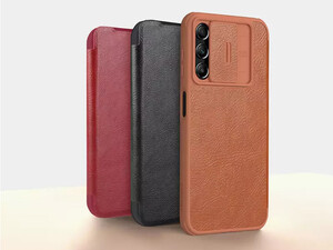 گارد محافظ سامسونگ A24 نیلکین Nillkin Samsung Galaxy A24 4G Qin Pro leather case