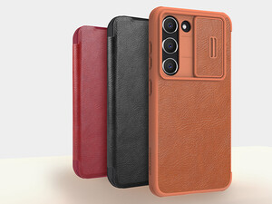 کیف سامسونگ گلکسی اس 23 پلاس نیلکین Nillkin Samsung Galaxy S23+/S23 Plus Qin Pro leather case