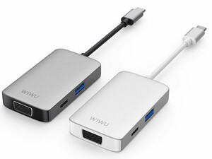 خرید هاب تایپ سی پنج پورت ویوو WiWU Alpha 513HVP 5 in 1 USB C