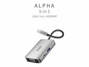 خرید بهترین های تایپ سی به اچ دی ام آی ویوو WiWU Alpha 513HVP 5 in 1 USB C