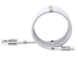 کابل شارژ و انتقال داده تایپ سی راک Rock Magnetic Silicone Type-C Cable 1.8M