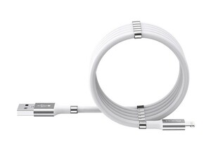 کابل شارژ و انتقال داده لایتنینگ راک Rock Magnetic Silicone Lightning Cable 1.8M