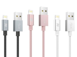 کابل شارژ و انتقال داده لایتنینگ راک Rockspace Metal Lightning Cable 1M