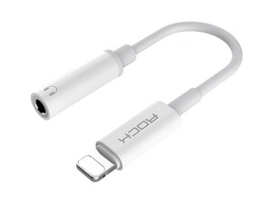 مبدل لایتنینگ به جک 3.5 میلیمتری راک Rock RCB0665 Lightning To Audio Adapter Cable