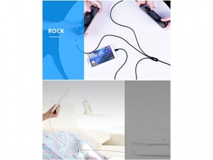 کابل ۳ کاره راک Rock 3in1 Metal Stretchable lightning - Type-C - Micro USB