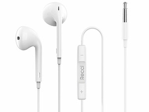 هندزفری سیمی با جک 3.5 میلی‌متری رسی Recci Earphone HD Quality REP REP-L07