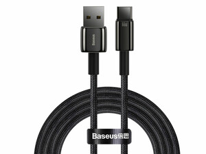 کابل سوپر فست شارژ شارژ یواس‌بی به تایپ‌سی 66 وات  2 متری بیسوس Baseus CATWJ-C01 Type-C Charge Cable 2M