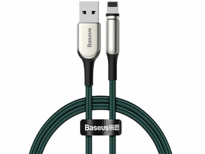 خرید کابل شارژ مغناطیسی یو اس بی به لایتنینگ 1 متری 2 آمپر بیسوس Baseus CALXC-H01 Smart Magnetic Charging Cable USB to Lightning