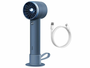 پنکه دستی و پاوربانک 4000 لایتنینگ بیسوس Baseus Handheld Fan With Power Bank Lightning Cable ACFX010003