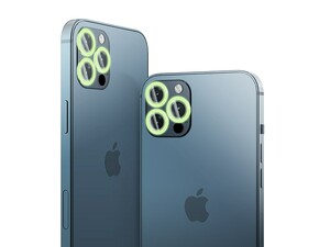 محافظ لنز شبرنگ آیفون 12 و 12 پرو گرین Green iPhone 12/12 Pro Night Glow Luminous Camera Lens Ring