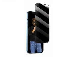 محافظ صفحه نمایش شیشه ای حریم شخصی آیفون 12 و 12 پرو گرین Green iPhone 12/12 Pro 9H Steve Privacy Anti-Peeping Full Glass