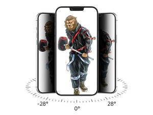 محافظ صفحه نمایش شیشه ای پرایویسی آیفون 13 پرو مکس گرین Green iphone 13 Pro Max 3D Forte Privacy Glass