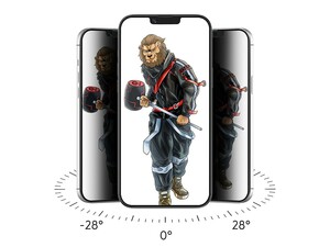 محافظ صفحه نمایش شیشه ای پرایویسی آیفون 13 و 13 پرو گرین Green iphone 13/13 Pro 3D Forte Privacy Glass