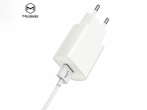 قیمت شارژر دیواری مسافرتی یواس‌بی همراه با کابل لایتنینگ مک‌دودو Mcdodo CH-663 USB Output Travel Charger Set