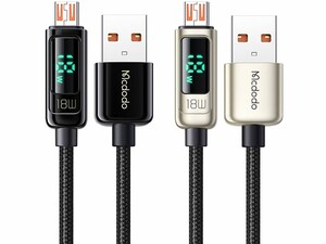 کابل microUSB مک دودو MCDODO CA-7481 Digital Display MicroUSB 3A Quick Charger Data Cable