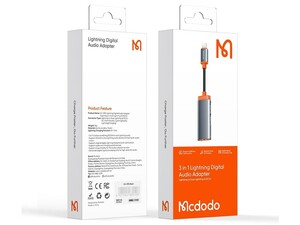 مشخصات کابل مبدل مک دودو Mcdodo CA-0950 3-in-1 Lighting to DC3.5mm and Lighting Charge and Audio Adapter Cable