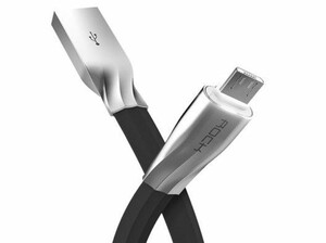 کابل هوشمند میکرو یو اس بی راک Rock Micro USB Auto Disconnect Salmon Series 1M