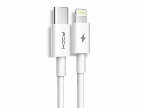 کابل شارژ سریع تایپ سی به لایتنینگ راک Rockspace Type-C to Lightning Round Cable 1M
