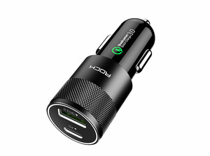 شارژر فندکی فست شارژ ماشین تایپ سی 36 وات راک H5