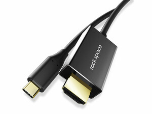 کابل مبدل تایپ سی به اچ دی ام آی راک RockSpace USB-C To HDMI Cable 1.8m