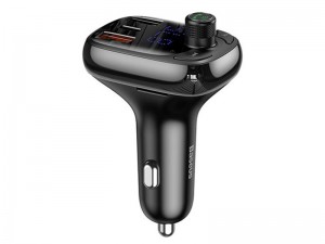 شارژر فندکی و پخش کننده بلوتوث بیسوس مدل  T Typed Wireless MP3 Charger CCTM-B01  با قابلیت مکالمه