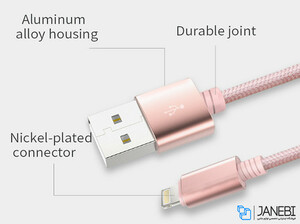 کابل شارژ دو سر راک RockSpace 2 In 1 Charging Cable w Version D