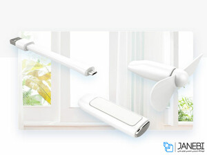 پنکه و چراغ مطالعه راک RockSpace Mini S USB Fan And Light