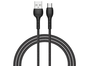 کابل شارژ سریع و انتقال دیتا میکرو رسی Recci RTC-N16M MicroUSB Fast Charging Data Cable 2.4A 1M