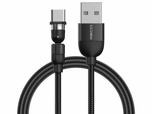 کابل شارژ مغناطیسی رسی RECCI Magnetic Rotating Data Cable Type-C RTC-N28C