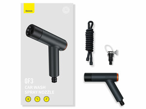 نازل کارواش خانگی و شلنگ 7.5 متری بیسوس Baseus GF3 Car Wash Spray Nozzle CPGF020113