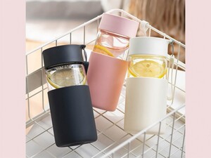 بطری شیشه ای قابل حمل شیائومی Xiaomi Youpin Fun Home Portable Glass Bottle, Capacity: 350ml