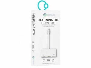 تبدیل لایتنینگ به HDMI کوتتسی Coteetci Lightning To HDMI 3in1 OTG 33007